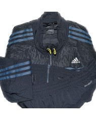 Adidas track-jacket climacool sportswear 3-striped black L