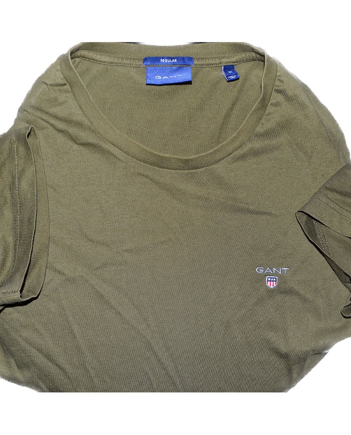 GANT t-shirt regular fit chest logo green M