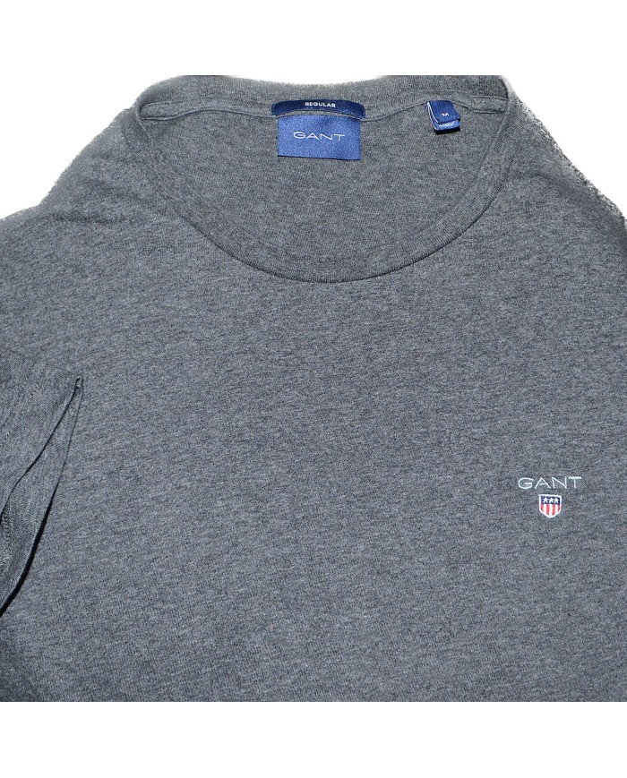 GANT t-shirt regular fit chest logo gray M