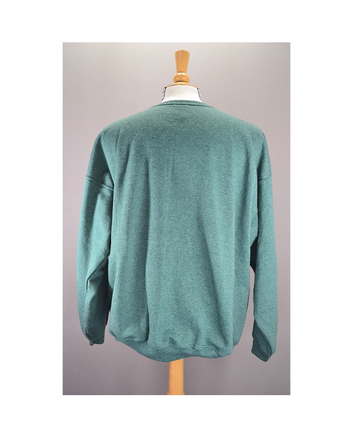 Champion sweater embroidered front logo green XL