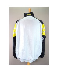 Adidas vintage track-jacket front- back logo embroidered  white XXXL