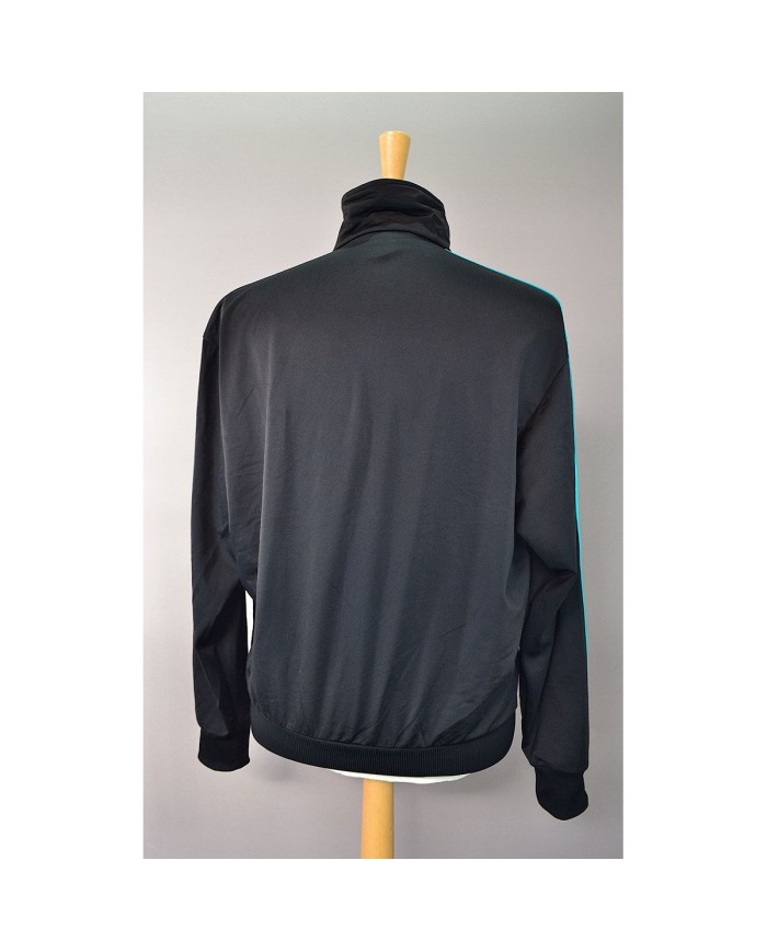 Adidas vest zippers embroidered front logo 3-striped black M