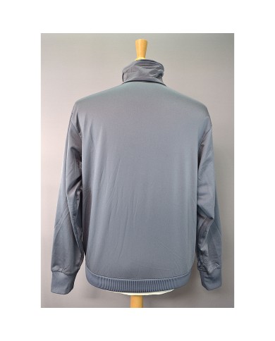 Adidas vest zippers embroidered front logo 3-striped gray S