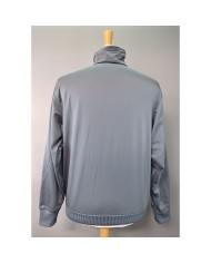 Adidas vest zippers embroidered front logo 3-striped gray S