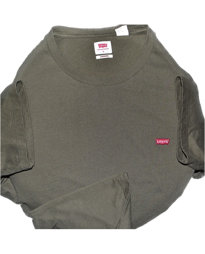 Levi's t-shirt standard fit chest logo green L