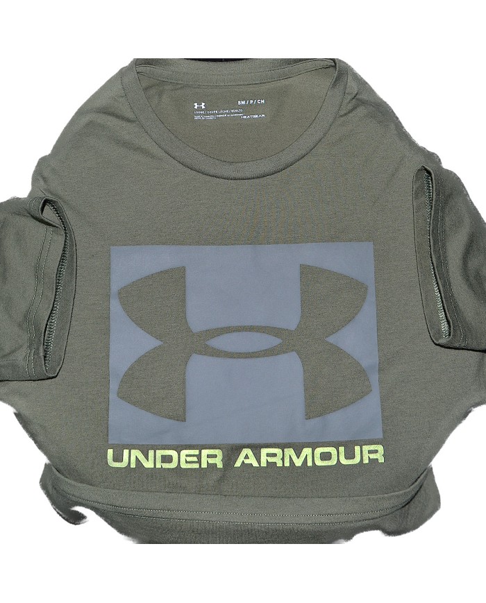 Under Armour t-shirt front logo green S
