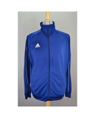 Adidas vest zippers embroidered front logo blue L