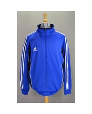 Adidas 00's rare vest zippers embroidered front- back logo 3-striped blue XL/XXL