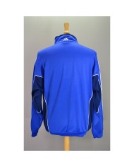 Adidas vintage vest zippers embroidered front- back logo blue L