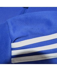 Adidas vintage vest zippers embroidered front- back logo blue L