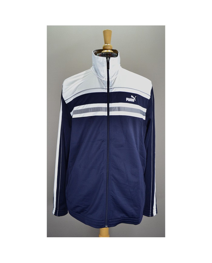 Puma vest embroidered front- and backlogo blue XL