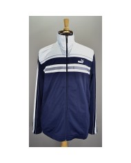 Adidas 00's rare vest zippers embroidered front- back logo 3-striped blue XL/XXL