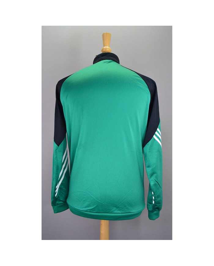 Adidas vest embroidered front logo 3-striped green M