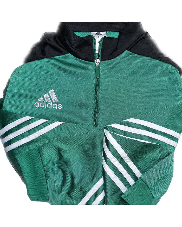 Adidas vest embroidered front logo 3-striped green M
