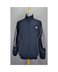 Adidas track-jacket embroidered logo 3-striped BLACK XXL