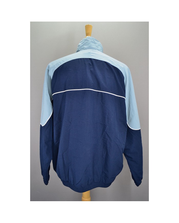 Adidas track-jacket embroidered front logo 3-striped blue L