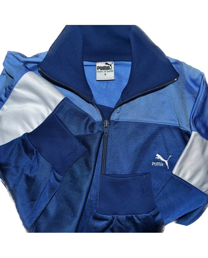 Puma 00's vest high bord embroidered logo blue M