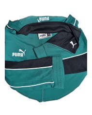 Puma vintage vest embroidered logo's zip-pockets green L