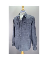 Levi's heavy denim shirt long sleeve gray L