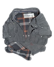 Levi's heavy shirt embroidered logo gray L