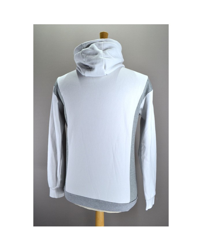 Adidas hoodie quarter-zip 3-striped white S