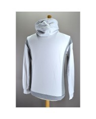 Adidas hoodie quarter-zip 3-striped white S
