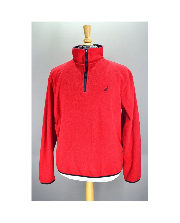 Nautica vest  quarter-zip red M