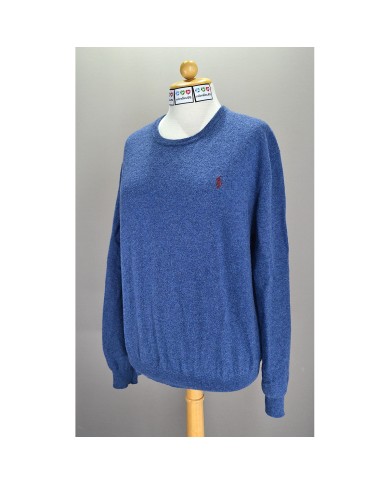 Ralph Lauren sweater morino wool blue XL