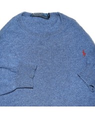 Ralph Lauren sweater morino wool blue XL