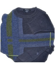 Nautica sweater knitwear 38% wool blue L