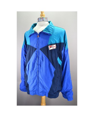 Fila vintage heavy  track-jacket blue XL