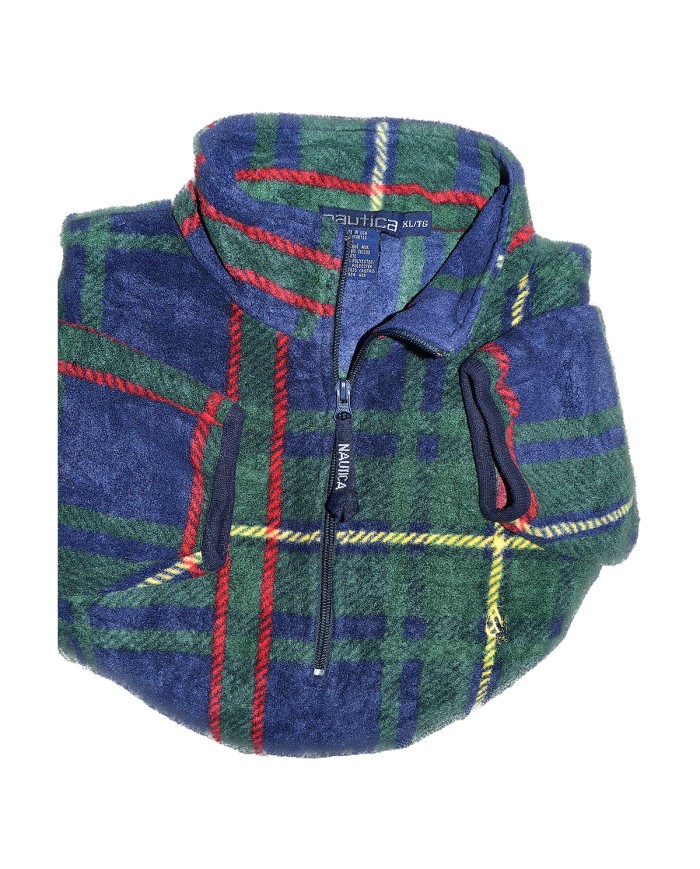 Nautica vest  quarter-zip green XL