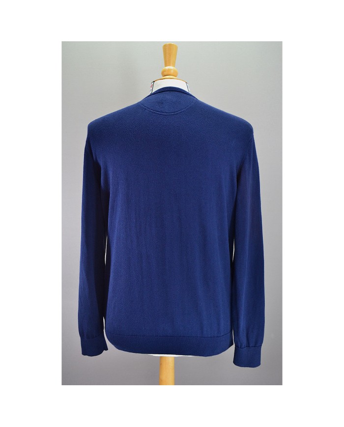Lacoste sweater v-neck blue S