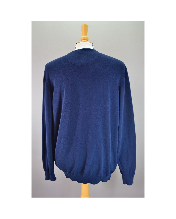 Lacoste sweater v-neck blue L