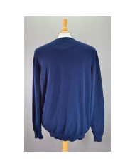 Lacoste sweater v-neck blue L