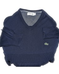Lacoste sweater v-neck blue L