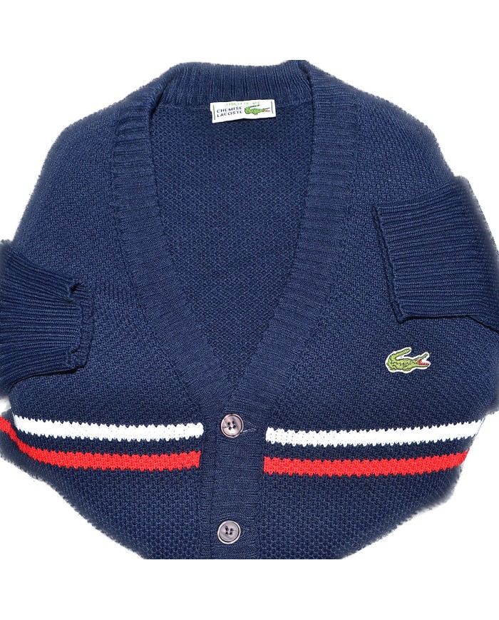 Lacoste vest knitwear blue S