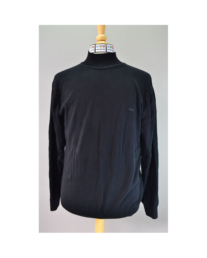 Lacoste sweater high-bord black  M