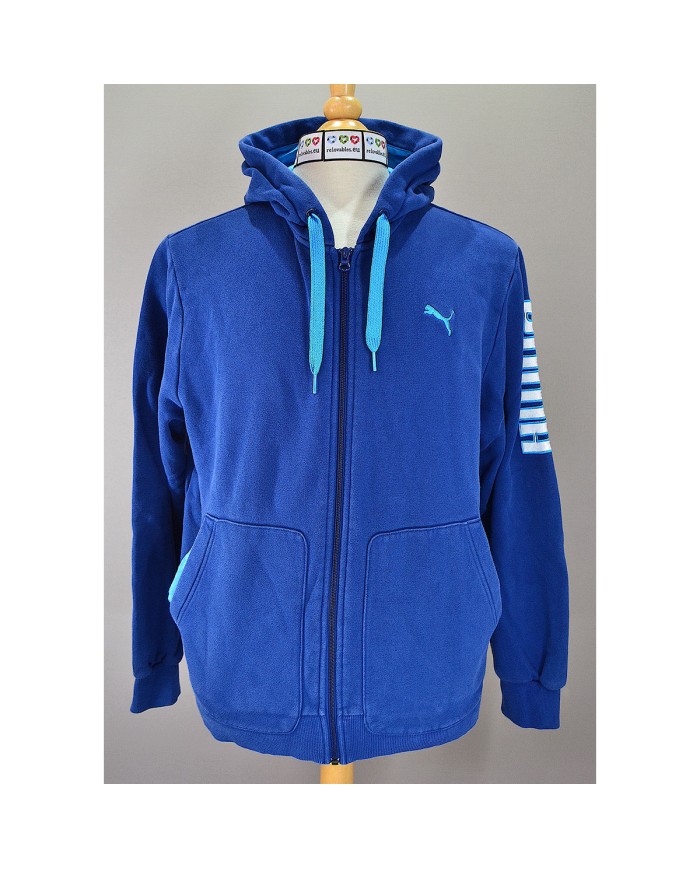 Puma hoodie zipper blue M