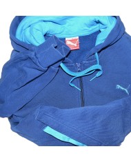 Puma hoodie zipper blue M