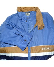Adidas vintage rain jacket blue  M