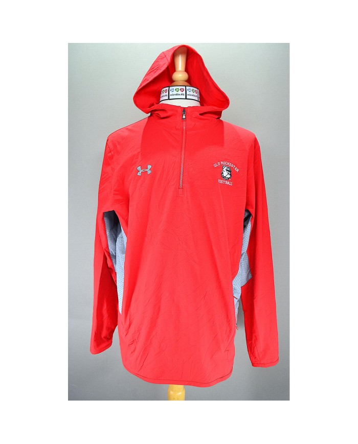 Under Armour track-jacket hoodie red L