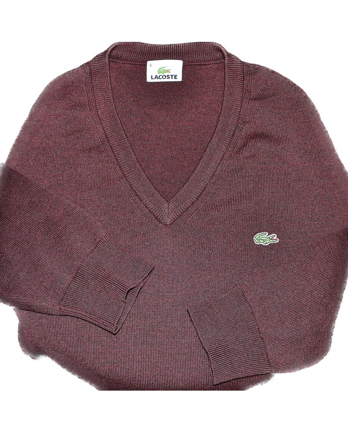 Lacoste sweater  v-neck red S