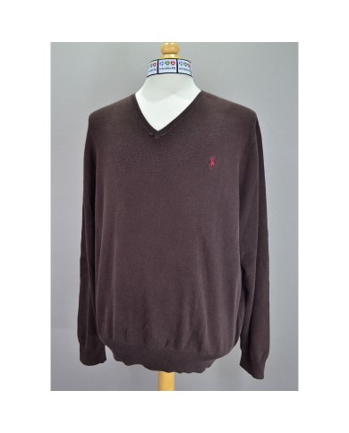 Ralph Lauren sweater v-neck brown XXL