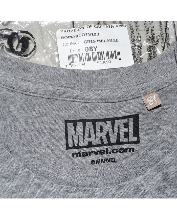 Marvel t-shirt gray 8 years