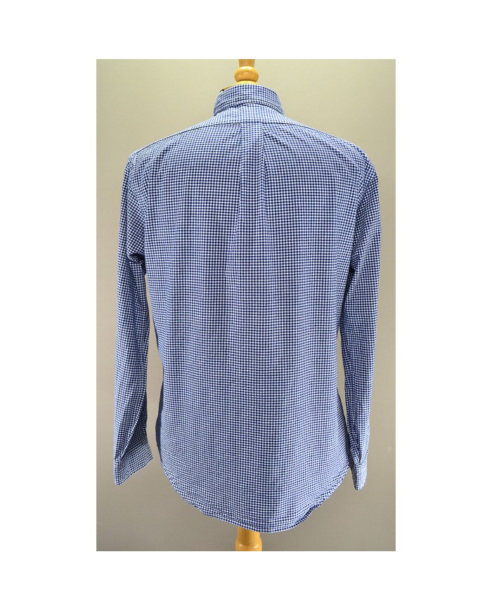 Ralph Lauren shirt long-sleeve stretch slim-fit blue L