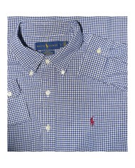 Ralph Lauren shirt long-sleeve stretch slim-fit blue L