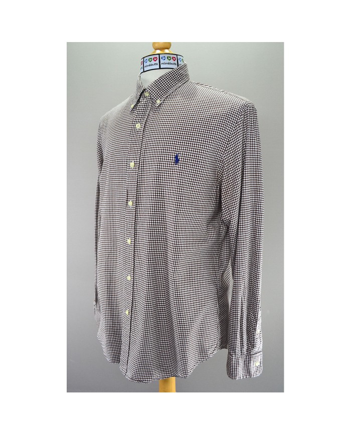 Ralph Lauren shirt long-sleeve slim-fit brown L