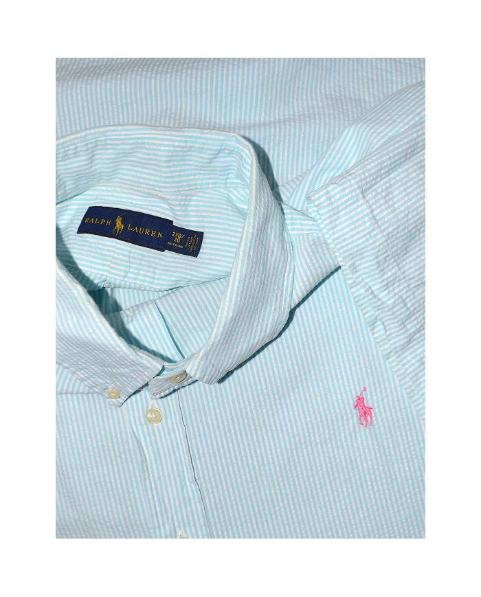 Ralph Lauren  shirt  blue striped plus size 2XB / 2G