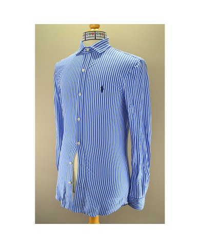 Ralph Lauren striped shirt long-sleeve blue S
